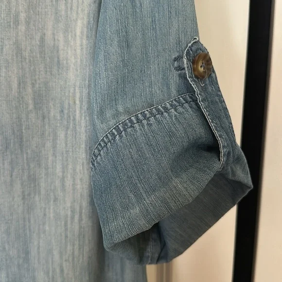 V Neckline Shirt Blouse Top - Picture 4 of 8